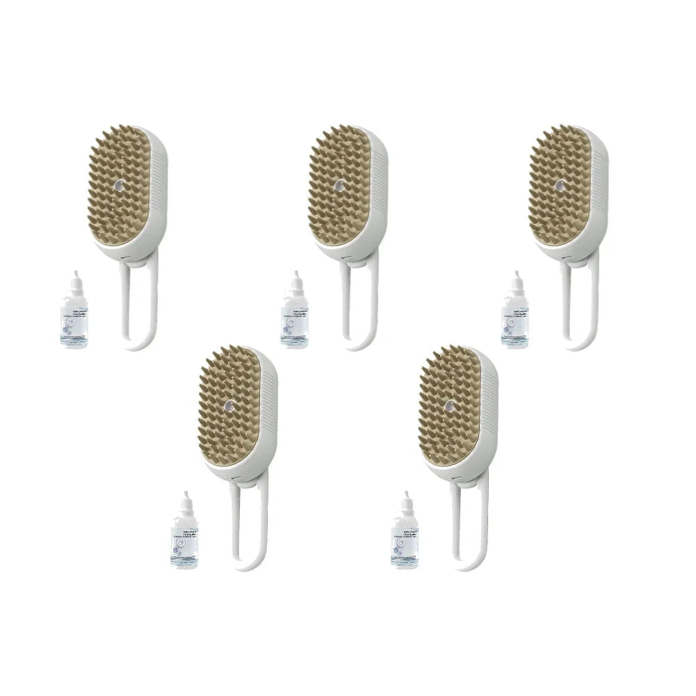 1-5pcs Cat Steam Brush USB Electric Water Spray Kitten Pet Comb Silicone Dog Bath Massage Brush with Liquid Grooming Supplies PAW-SOME PETS