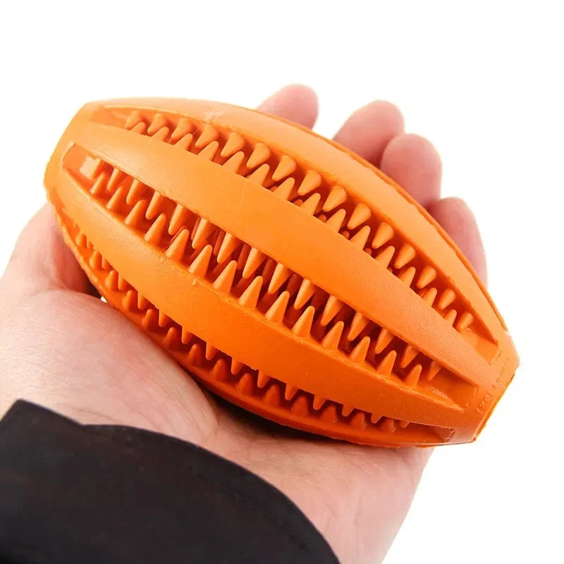 Pet Dog Chew Toys Teeth Cleaning Snack Ball Pet Dog Toy Ball Natural Rubber Super Tough Interactive Bouncy Pet Supplies PAWN-SOME PETS