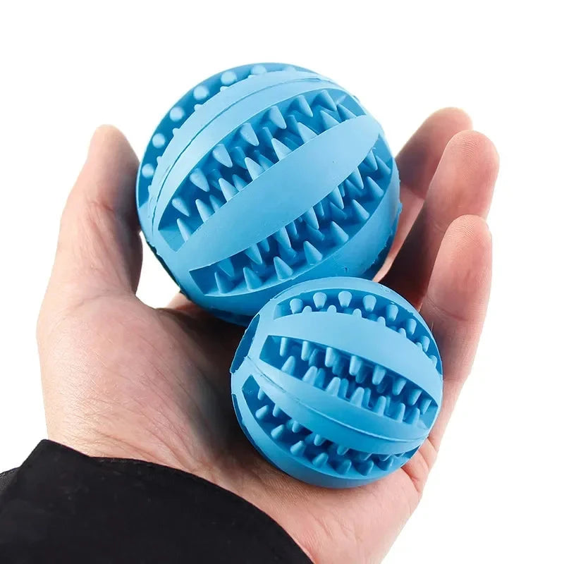 Pet Dog Chew Toys Teeth Cleaning Snack Ball Pet Dog Toy Ball Natural Rubber Super Tough Interactive Bouncy Pet Supplies PAWN-SOME PETS