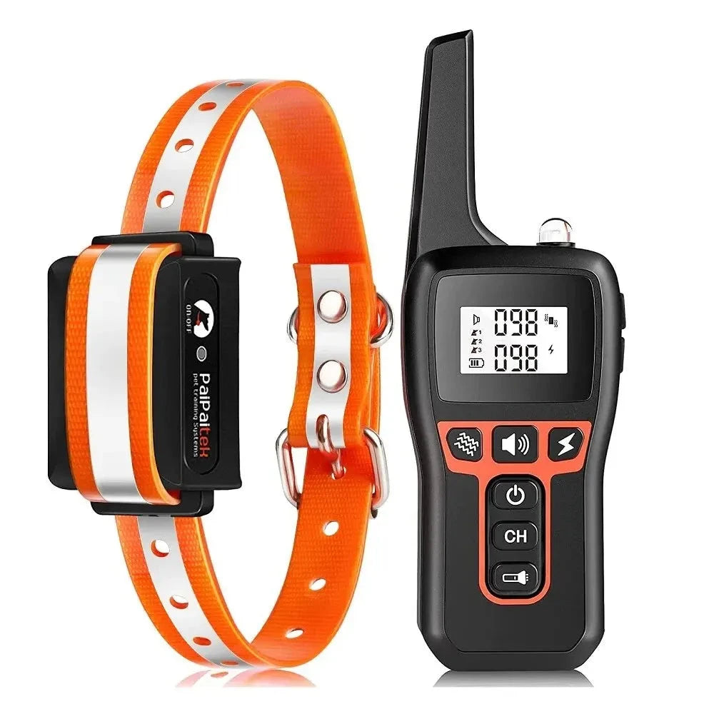 1000M Dog Training Collar ,Universal Dog Bark Collar,Waterproof Rechargeable ,Dog Shock Collar with Remote and Auto Modes Collar PAWN-SOME PETS