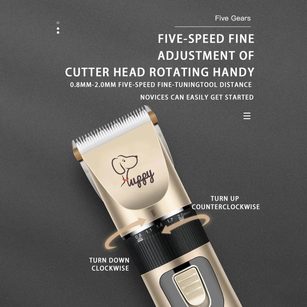 Dog Cat Clipper Hair Clippers Grooming Haircut Pet Shaver Full Set Pets Rechargeable Professional Cutter Shaver Cutting Machine PAW-SOME PETS