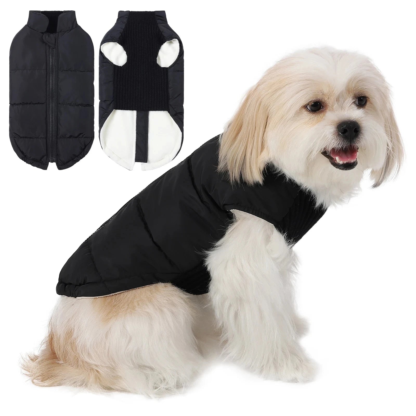 Dog Cold-weather Coat Winter Pet Dog Coat Pet Dog Jacket With Zipper For Small Large Dogs Cats Windproof PAW-SOME PETS