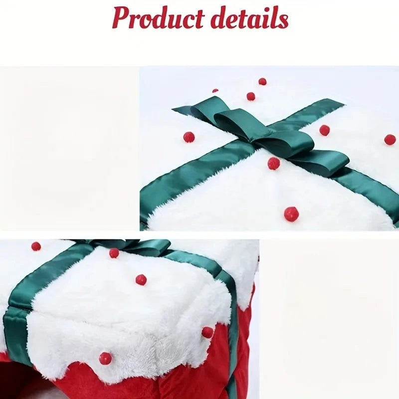 Cats Bed Warm Accessories Christmas Pet Supplies for Winter Dog Mat Products House Houses Habitats Things Goods Accessory Basket PAWN-SOME PETS