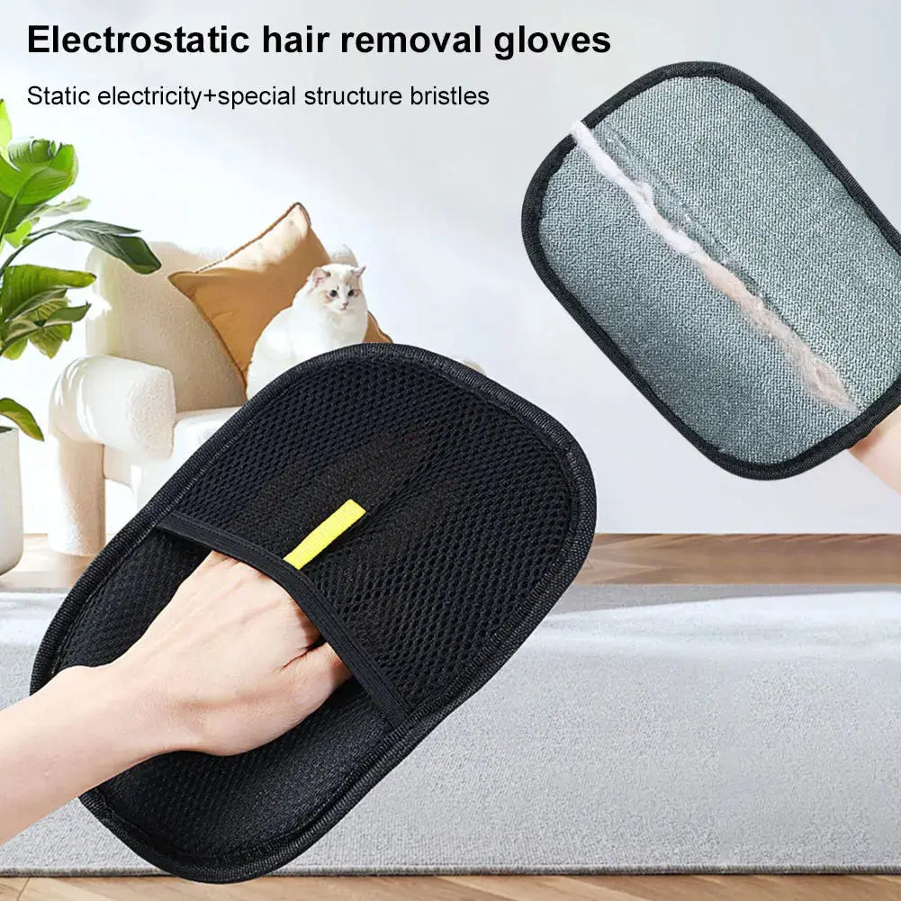 Pet Hair Remover Mitt Pet Hair Remover Gloves for Dog Cat Rabbit with Long/Short/Curly Hair PAW-SOME PETS