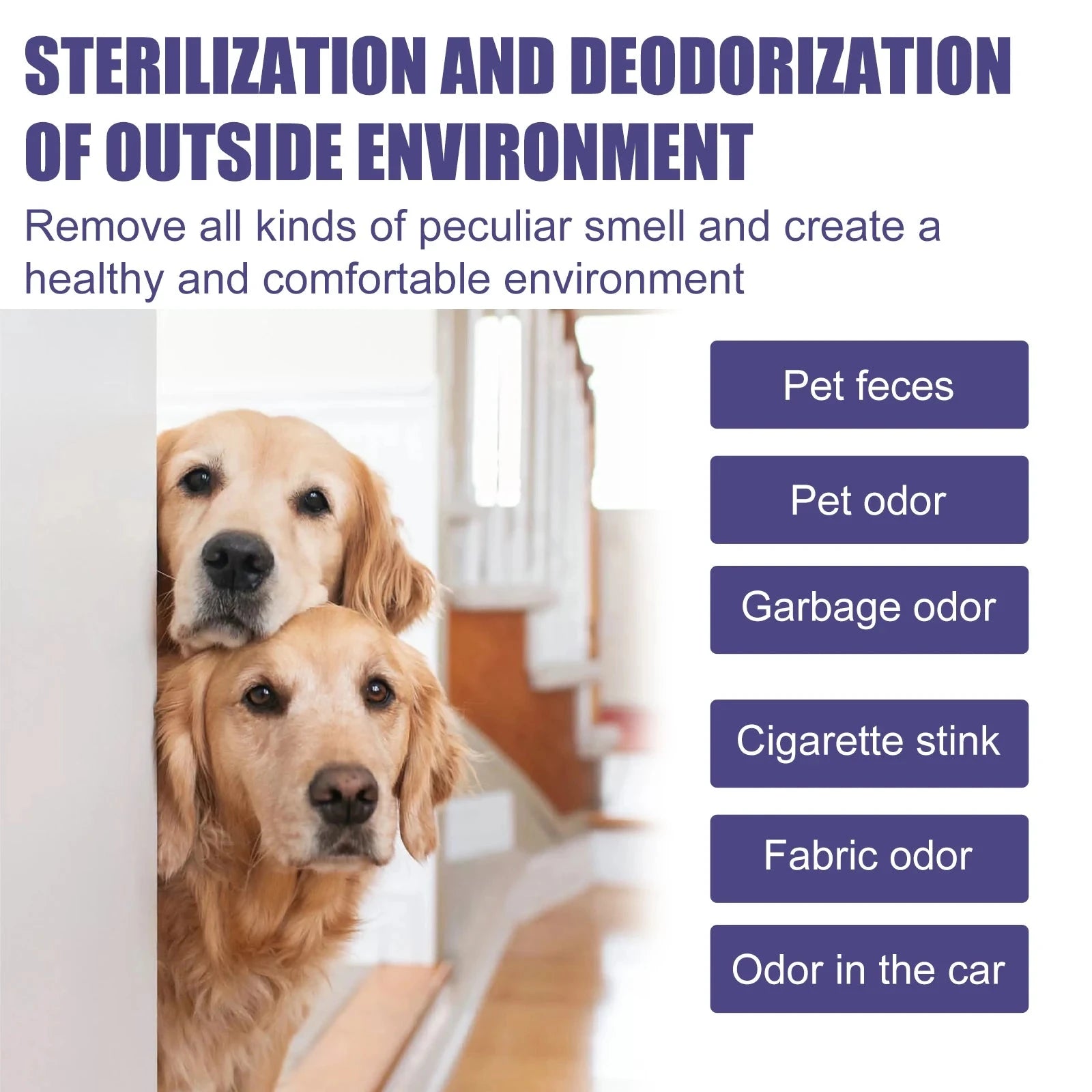 Pet Deodorizing Spray Remove Odor Dogs Cats Urine Body Odor Feces Odor Removal Air Freshening PAWN-SOME PETS