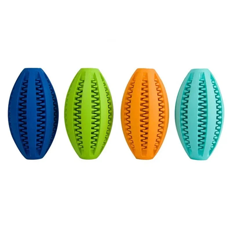 Pet Dog Chew Toys Teeth Cleaning Snack Ball Pet Dog Toy Ball Natural Rubber Super Tough Interactive Bouncy Pet Supplies PAWN-SOME PETS