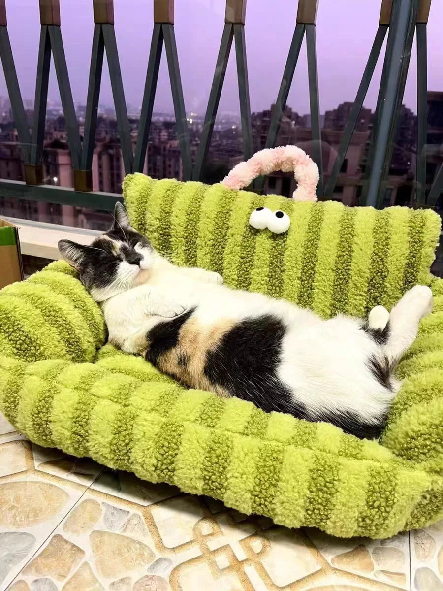 Puppy special sofa kennel winter warm pet Internet celebrity cat nest small dog dog sleeping mat cushion winter bed PAWN-SOME PETS