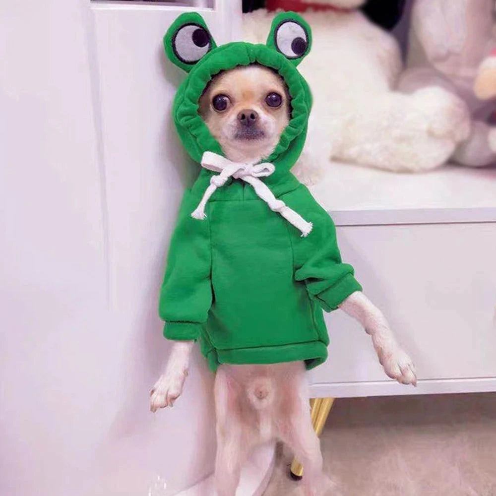 Cute Fruit Dog Clothes for Small Dogs Hoodies Warm Fleece Pet Clothing Puppy Cat Christmas Costume Coat Chihuahua Jacket Suits PAWN-SOME PETS
