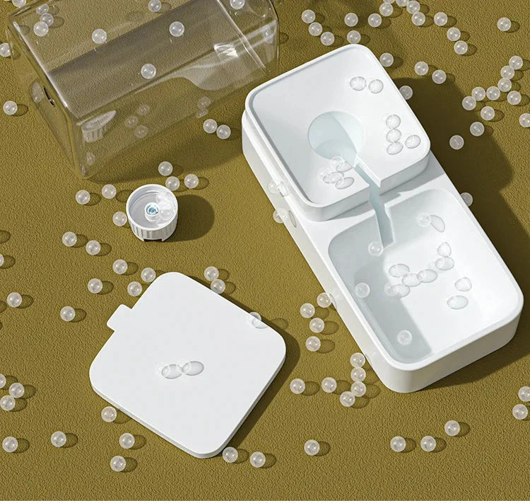 Automatic Cat Feeder & Water Dispenser with Gravity Food Storage Container for Cats and Dogs PAWN-SOME PETS