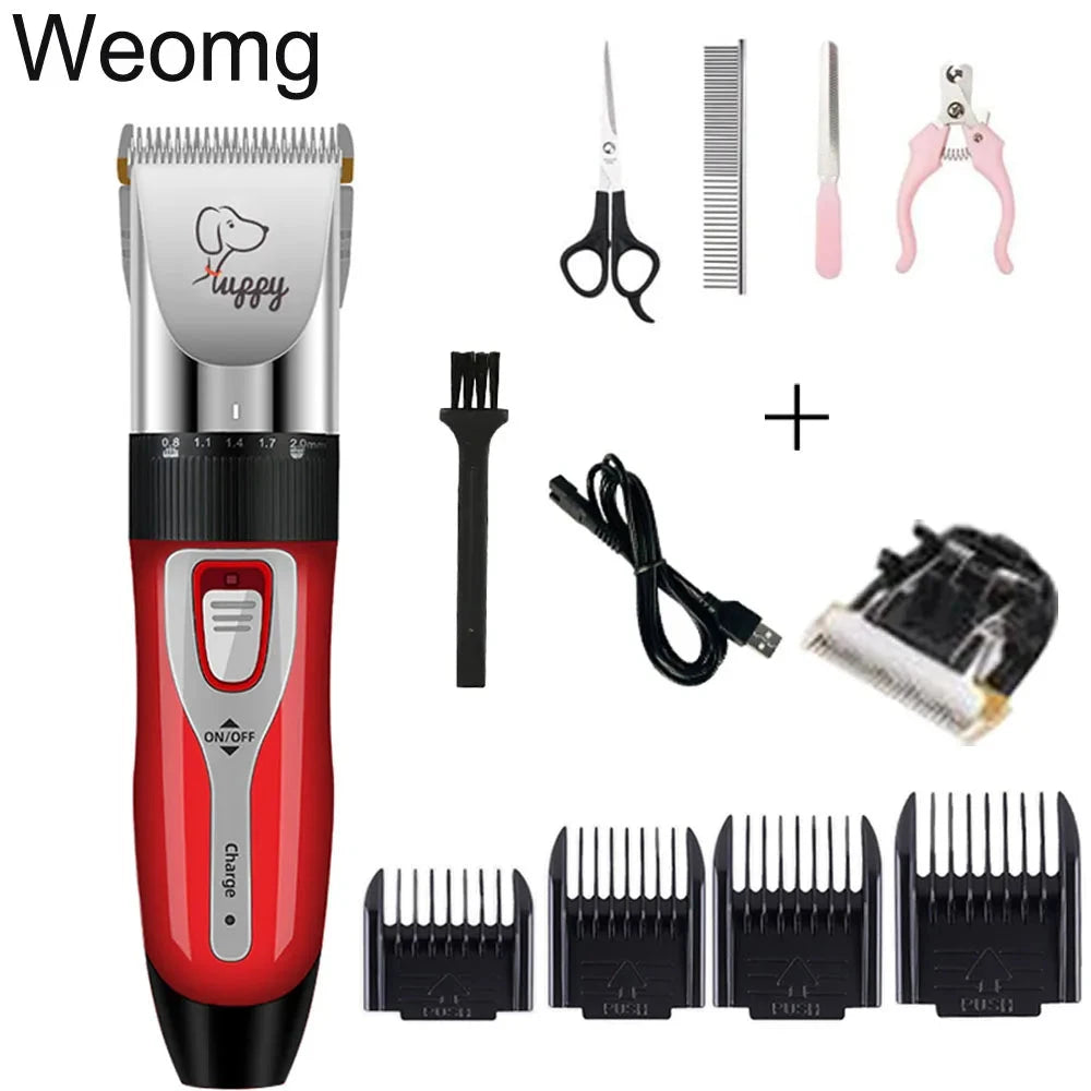 Dog Cat Clipper Hair Clippers Grooming Haircut Pet Shaver Full Set Pets Rechargeable Professional Cutter Shaver Cutting Machine PAW-SOME PETS