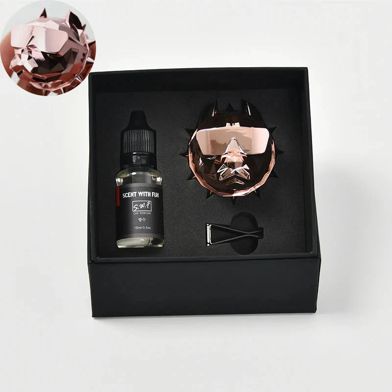 Bulldog Fragrance Luxury Perfume Car Scent Diffuser Air Fresheners Car Fragrance Air Fresh Vehicle Air Freshener Bulldog PAWN-SOME PETS