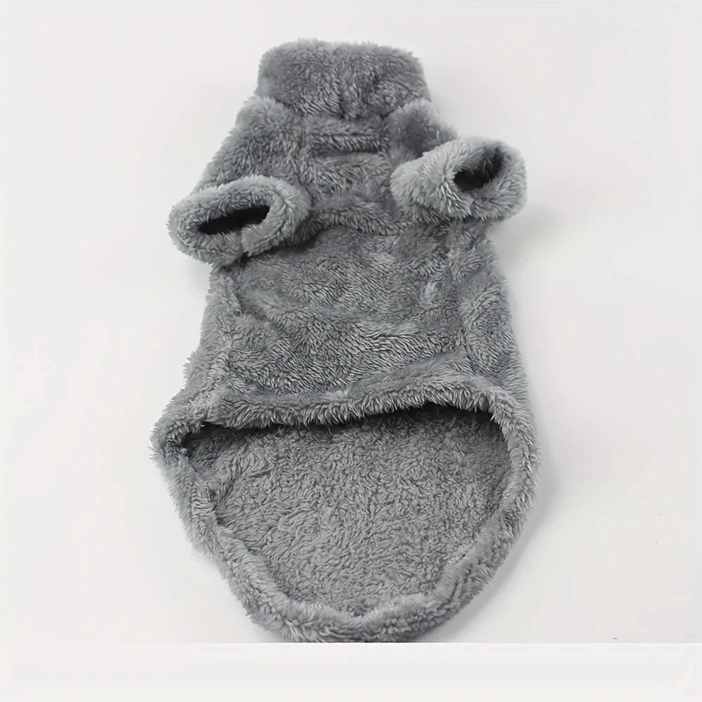 Pet Cat Sweater Home Fur Autumn and Winter Warm Solid Color Soft Arctic Velvet Skincare Suitable for Devonshire Cats, Hairless C PAWN-SOME PETS