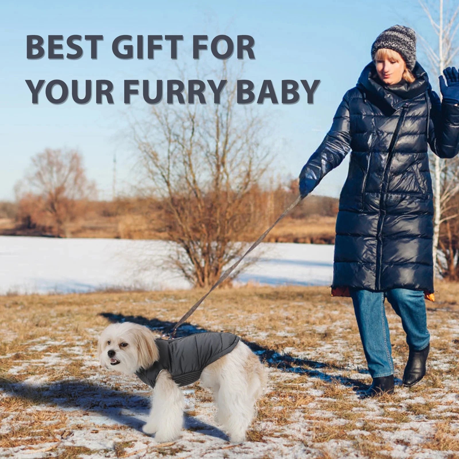 Dog Cold-weather Coat Winter Pet Dog Coat Pet Dog Jacket With Zipper For Small Large Dogs Cats Windproof PAW-SOME PETS