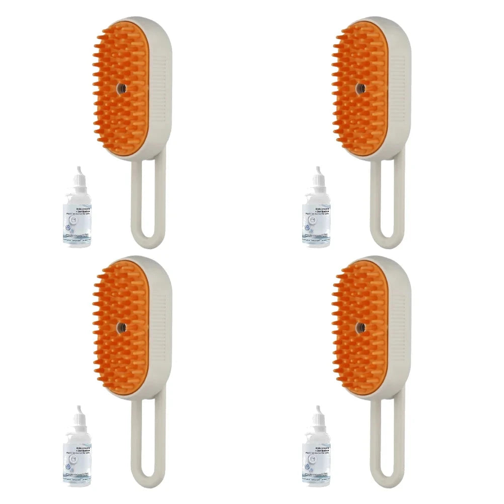 1-5pcs Cat Steam Brush USB Electric Water Spray Kitten Pet Comb Silicone Dog Bath Massage Brush with Liquid Grooming Supplies PAW-SOME PETS