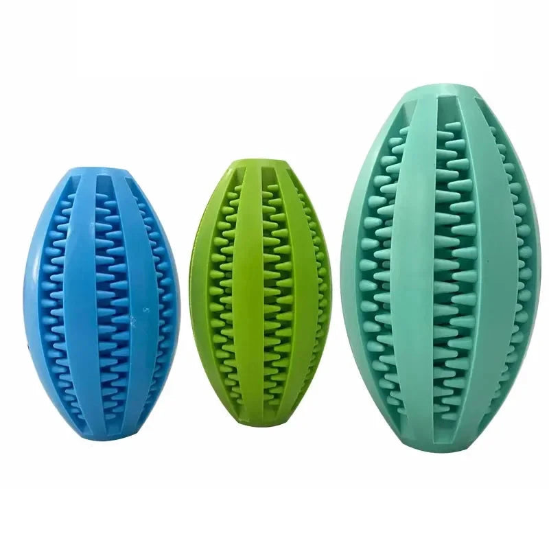 Pet Dog Chew Toys Teeth Cleaning Snack Ball Pet Dog Toy Ball Natural Rubber Super Tough Interactive Bouncy Pet Supplies PAWN-SOME PETS