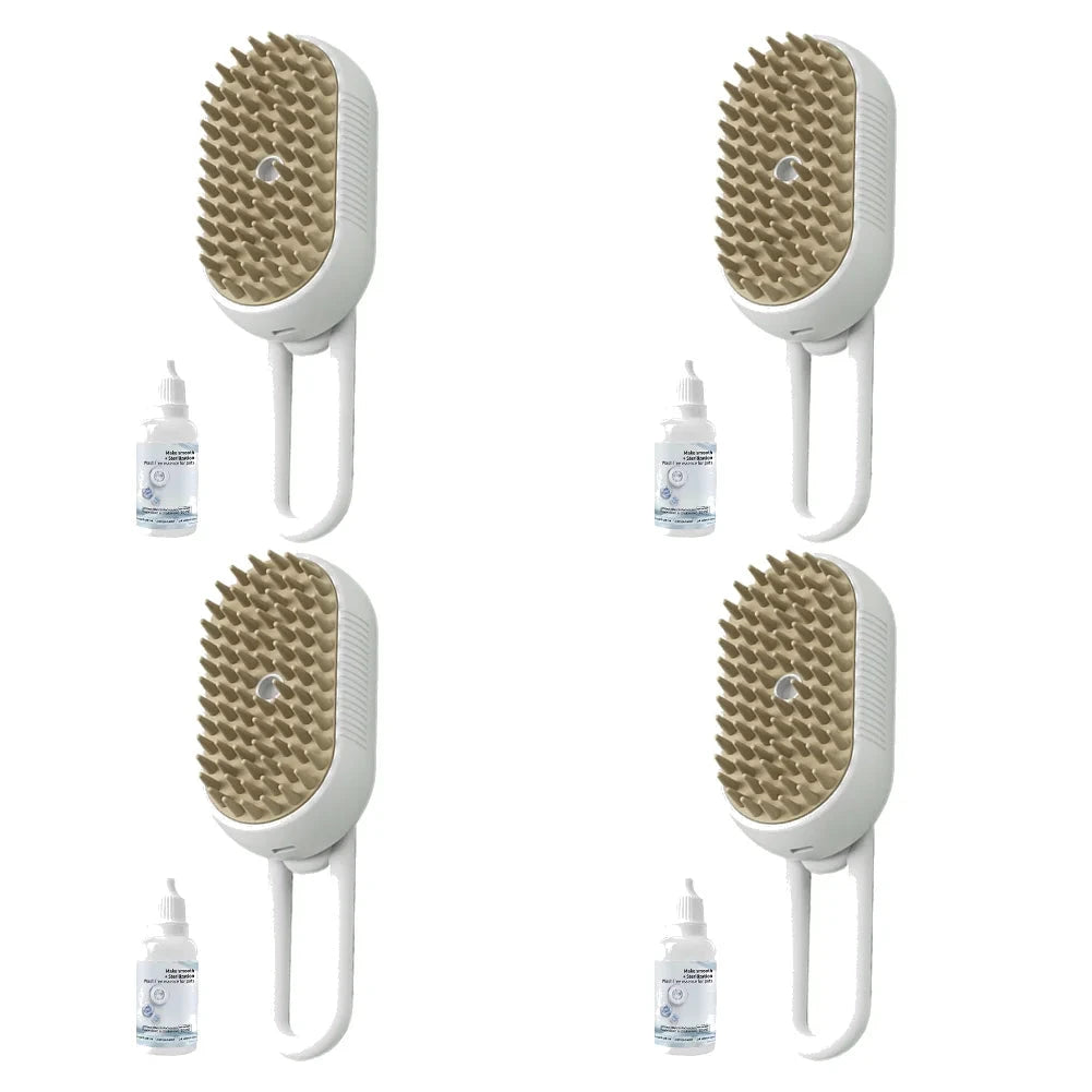 1-5pcs Cat Steam Brush USB Electric Water Spray Kitten Pet Comb Silicone Dog Bath Massage Brush with Liquid Grooming Supplies PAW-SOME PETS