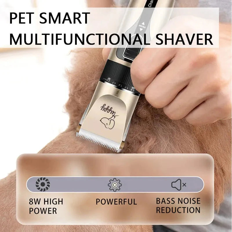 Pet Electric Scissors Kit Cat Dog Hair Prune Machine Professional Shearing Tool Kit Animal Beauty Electric Clipper Trim Foot Hai PAW-SOME PETS