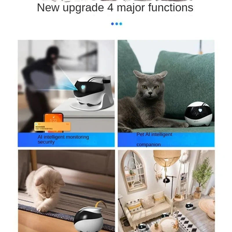 Pet Toys Pet Companionship Robots, Intelligent Home Whole House Mobile Monitoring Cameras Remote Companionship For Cats And Dogs PAWN-SOME PETS
