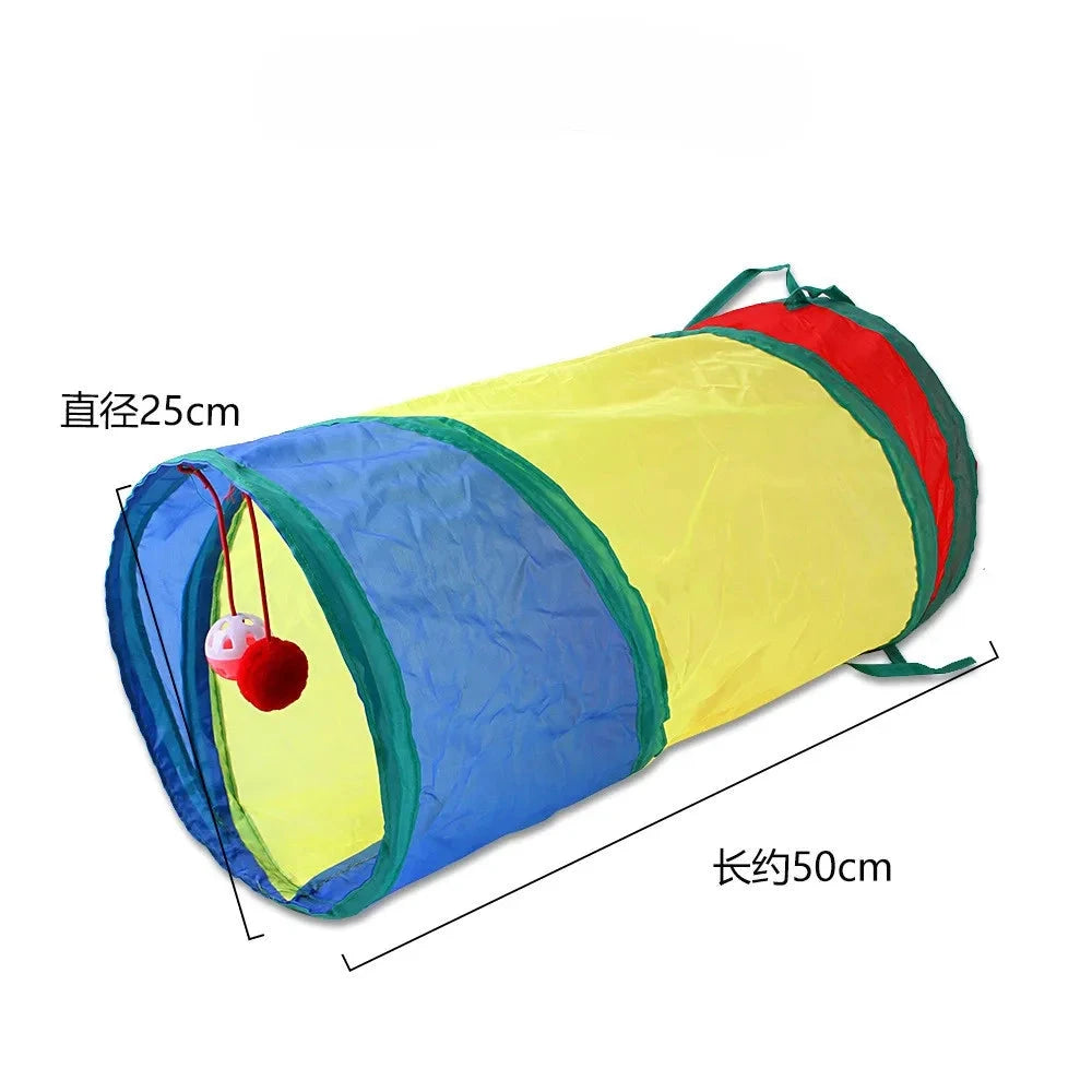 Cat Tunnel Portable Foldable Set Pet Rabbit Guinea Pig Tent Maze Channel Toy Dog Fence Pet Cage Large Space Multiple Gameplay PAW-SOME PETS