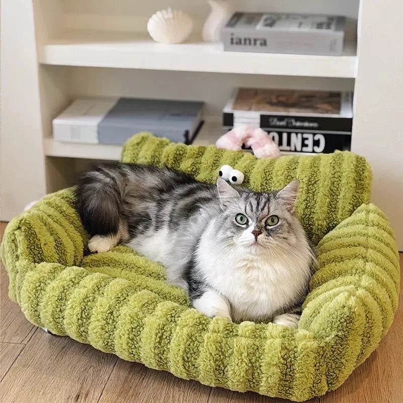 Puppy special sofa kennel winter warm pet Internet celebrity cat nest small dog dog sleeping mat cushion winter bed PAWN-SOME PETS