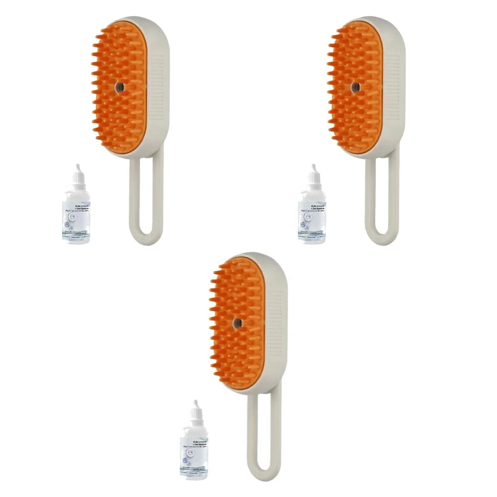 1-5pcs Cat Steam Brush USB Electric Water Spray Kitten Pet Comb Silicone Dog Bath Massage Brush with Liquid Grooming Supplies PAW-SOME PETS