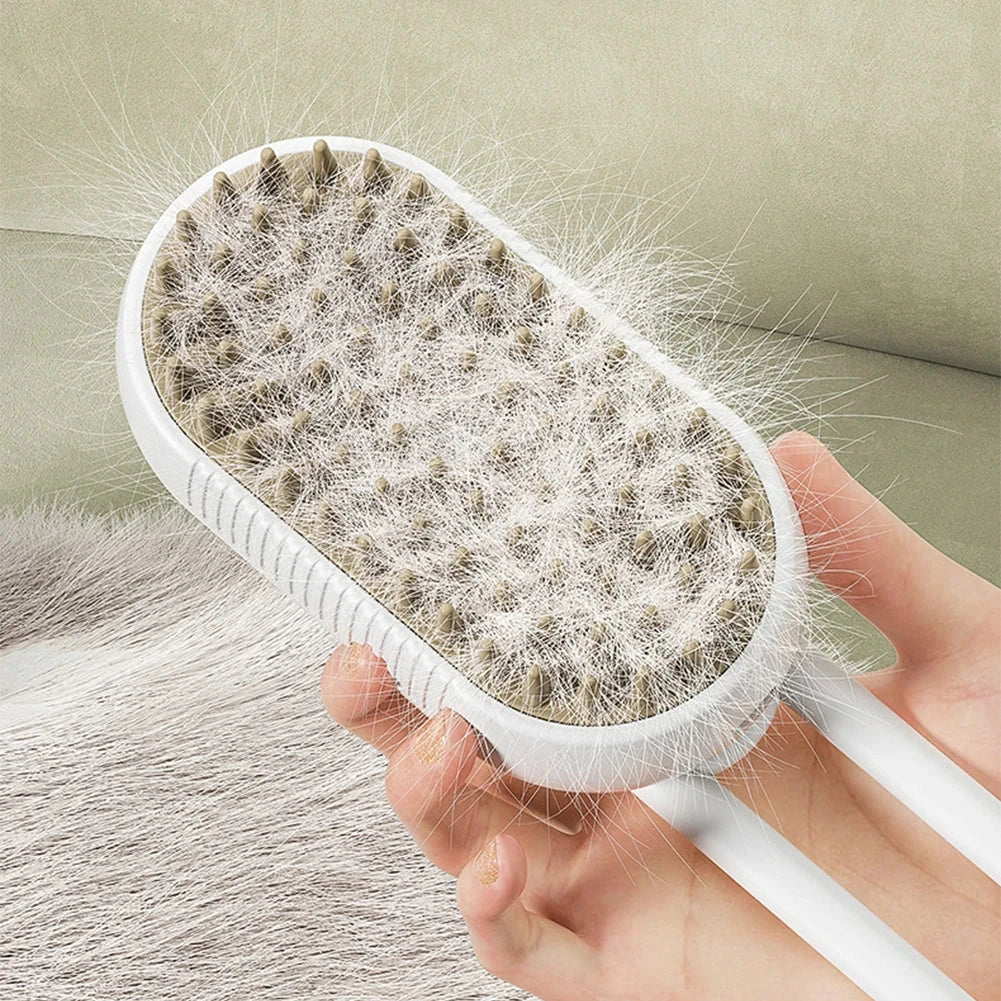 1-5pcs Cat Steam Brush USB Electric Water Spray Kitten Pet Comb Silicone Dog Bath Massage Brush with Liquid Grooming Supplies PAW-SOME PETS