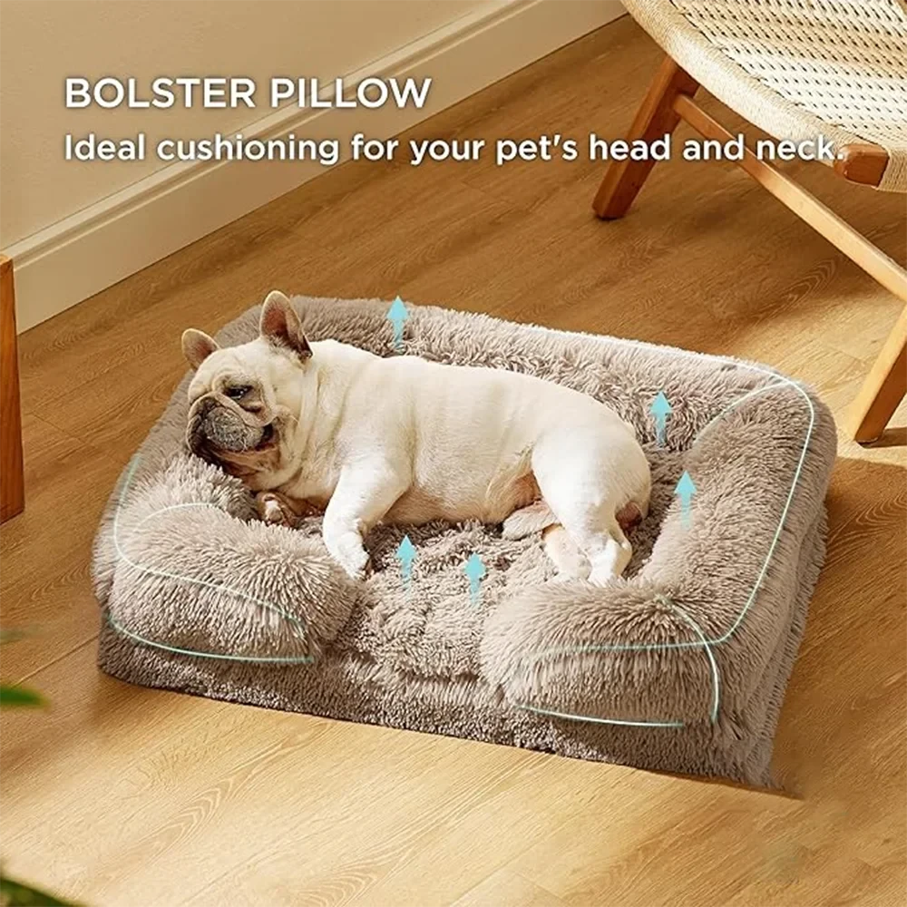 Dog Bed for Winter Puppy Bed Warm Sofa Pets Products Small Cats Mat Pet Supplies Large Baskets Beds Dogs Medium Kennel Big Home PAWN-SOME PETS