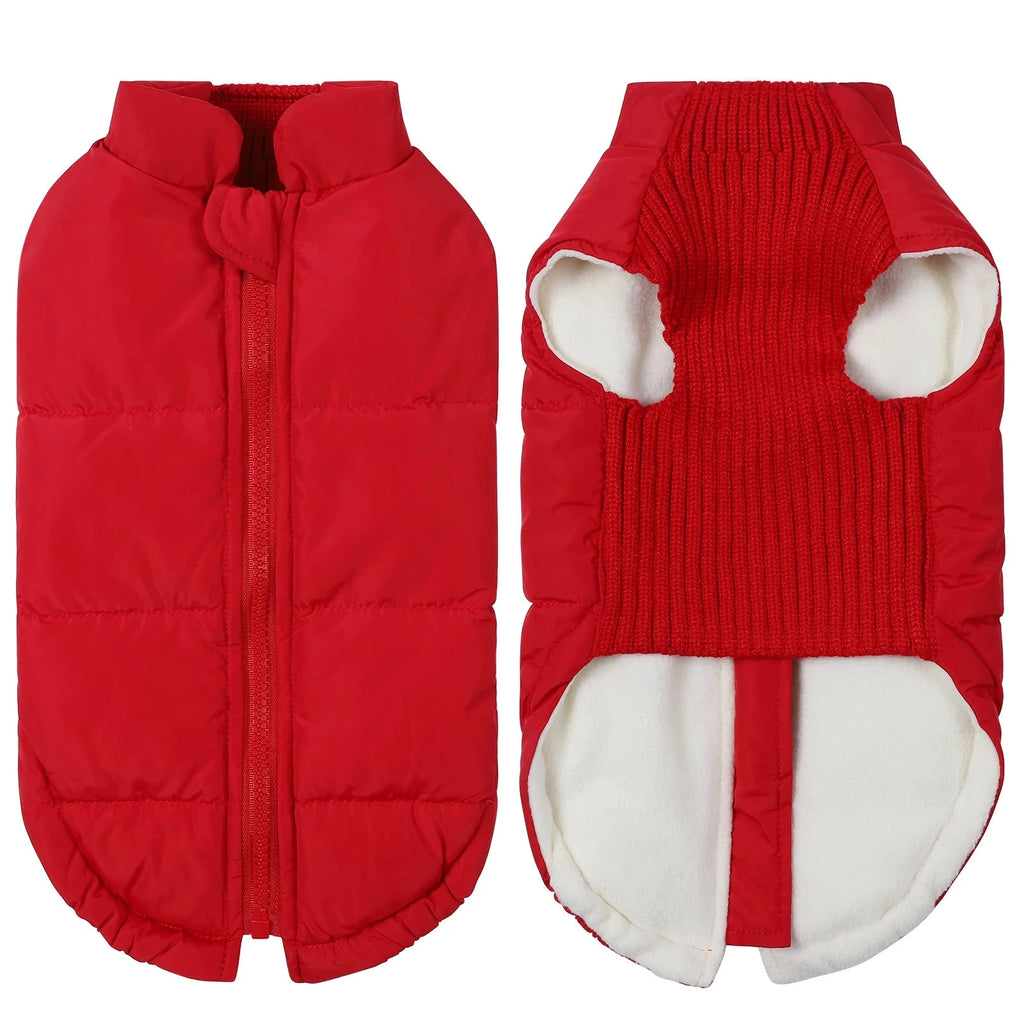 Dog Cold-weather Coat Winter Pet Dog Coat Pet Dog Jacket With Zipper For Small Large Dogs Cats Windproof PAW-SOME PETS