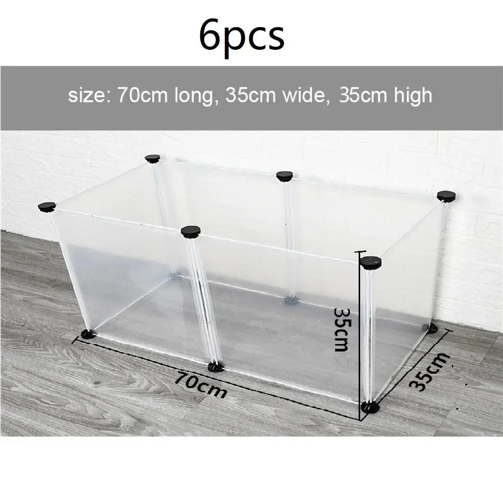 Playpen DIY Small Pet Freely Combined Foldable Dog Cage Yard Fence for Dog Cat Kitten Rabbit Guinea Pig Bunny Hedgehogs PAWN-SOME PETS