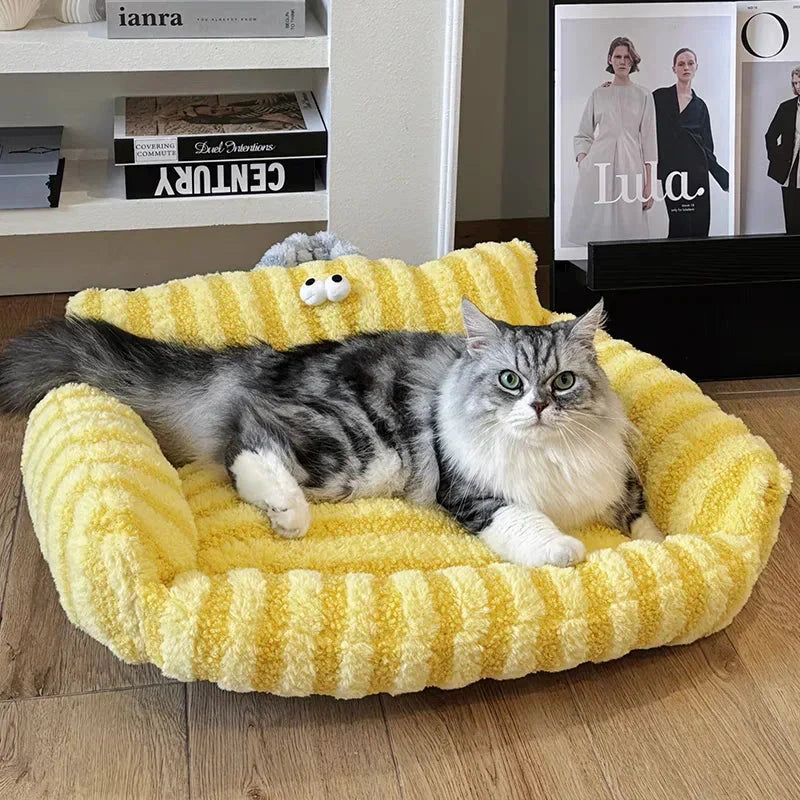 Puppy special sofa kennel winter warm pet Internet celebrity cat nest small dog dog sleeping mat cushion winter bed PAWN-SOME PETS