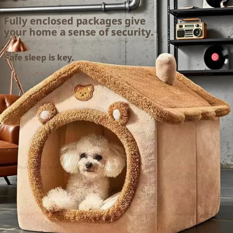 Foldable Washable Pet House for Small Dogs and Cats Removable Soft Cave Sofa Bed Extra Small Puppy Puppy Cave Indoor Outdoor Use PAWN-SOME PETS