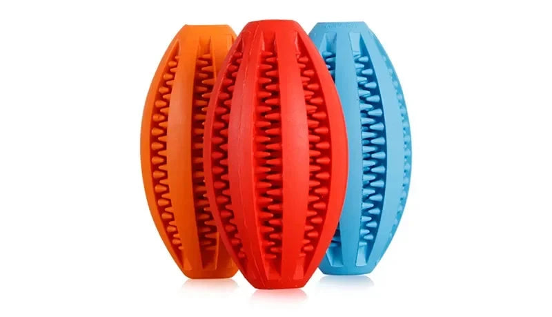 Pet Dog Chew Toys Teeth Cleaning Snack Ball Pet Dog Toy Ball Natural Rubber Super Tough Interactive Bouncy Pet Supplies PAWN-SOME PETS