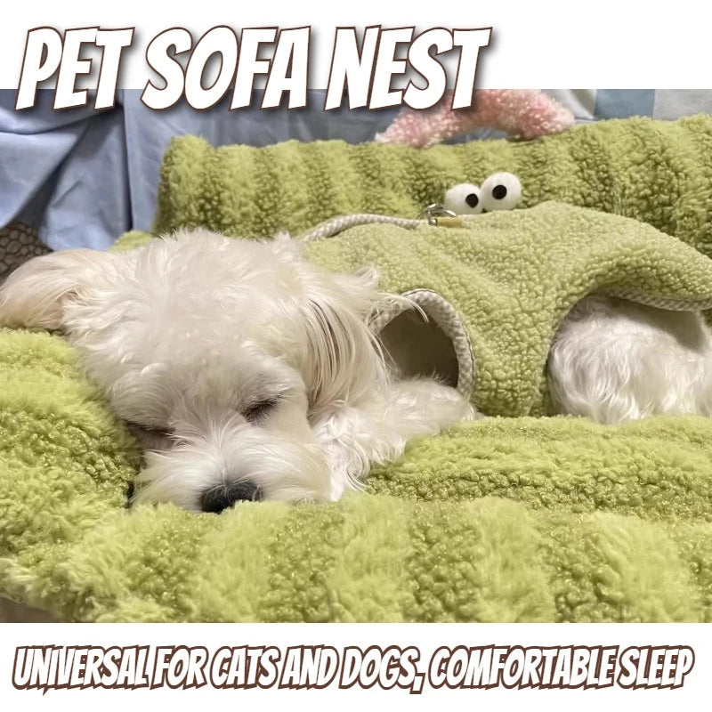 Puppy special sofa kennel winter warm pet Internet celebrity cat nest small dog dog sleeping mat cushion winter bed PAWN-SOME PETS