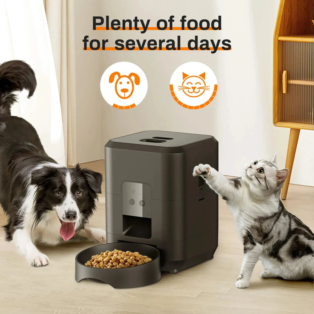 Smart Pet Feeder Automatic Cat Feeder Dog Slow Food Machine With Timed Quantitative Automatic Cat Food Dispenser Cat Dog Bowl PAW-SOME PETS