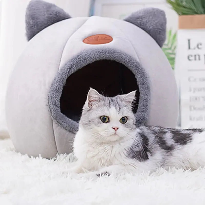 Winter Warm Cat Nest Soft Material Three Models Comfortable Mat Bottom Waterproof Pet Nest House Living Room Bedroom Deep Sleep