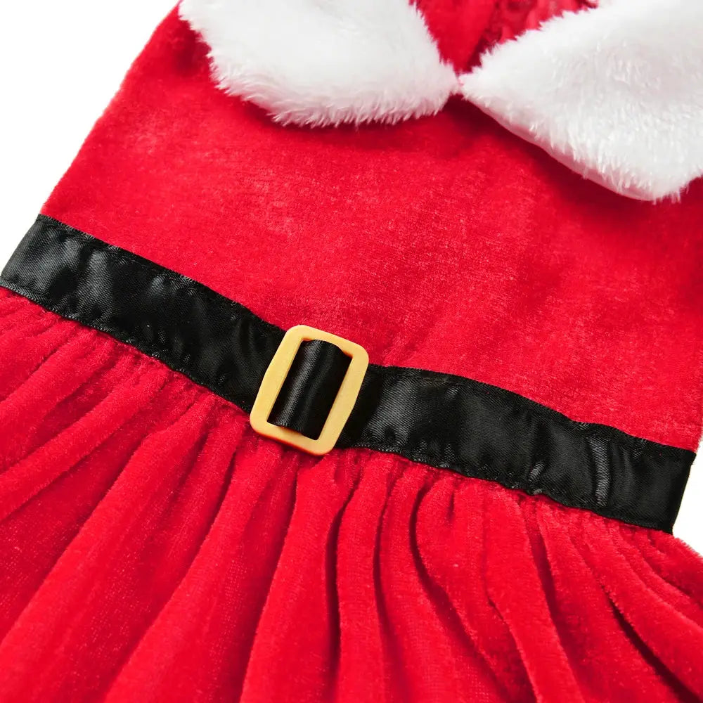 Pet Dog Dresses for Small Dogs Cat Christmas Party Red Princess Skirt Puppy Xmas Dress Chihuahua Yorkies Pug Poodle Costume PAWN-SOME PETS