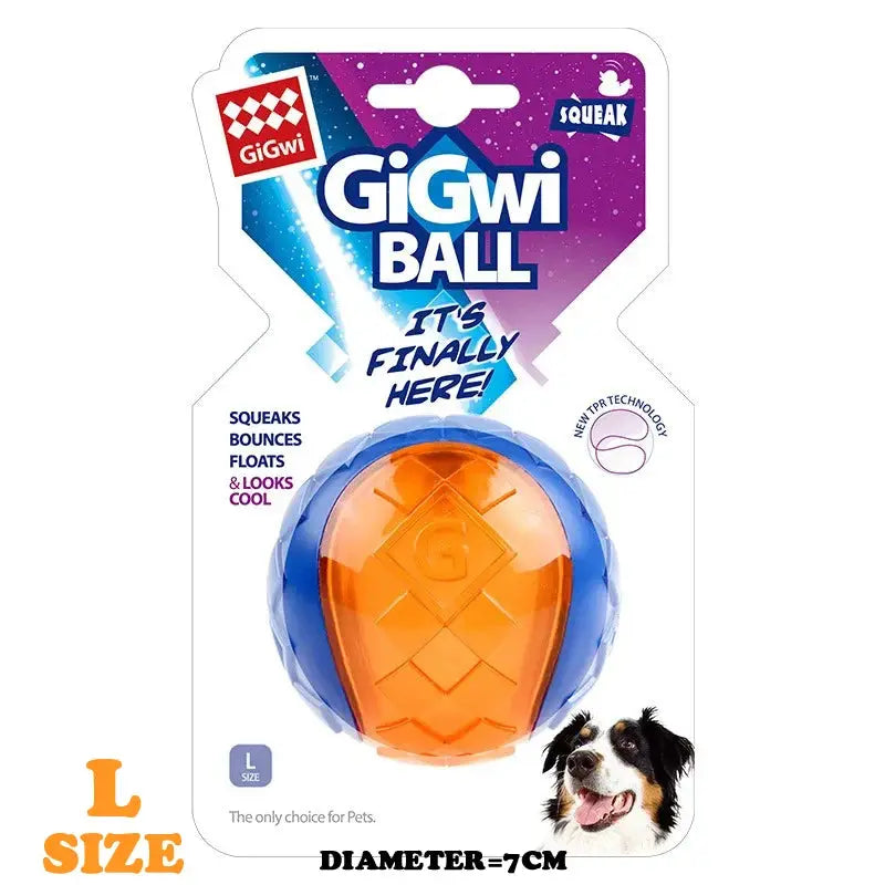 Gigwi Pet Toys Interactive Dog Ball G-Ball Series Squeaky Balls for Small/Medium Dogs PAWN-SOME PETS