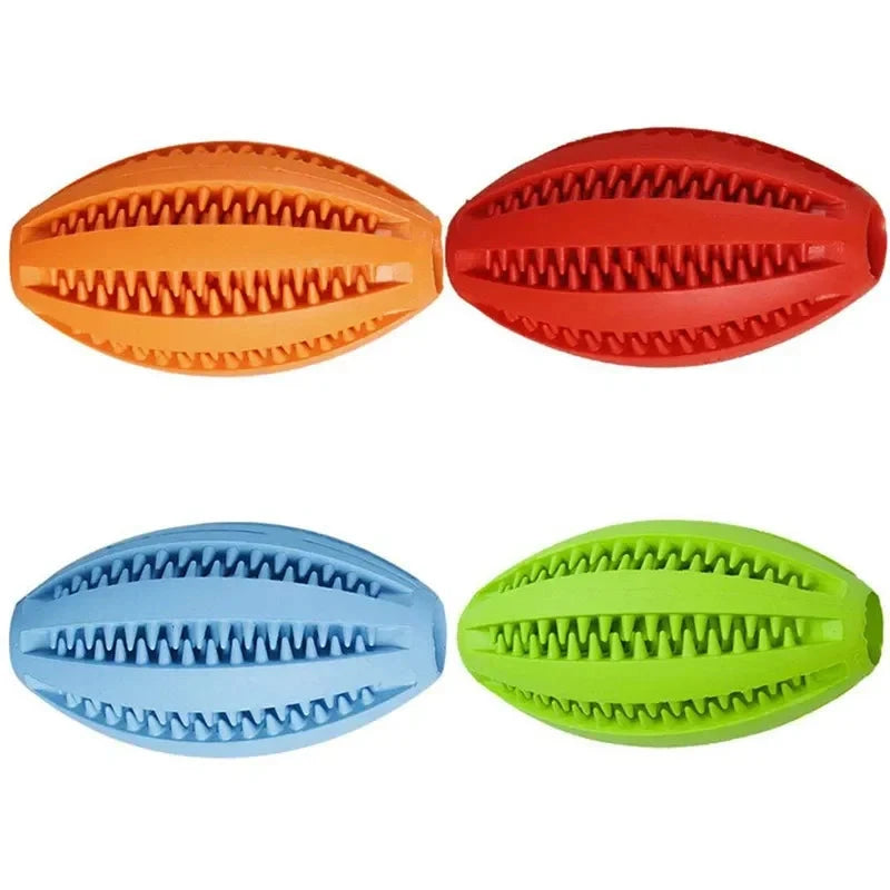 Pet Dog Chew Toys Teeth Cleaning Snack Ball Pet Dog Toy Ball Natural Rubber Super Tough Interactive Bouncy Pet Supplies PAWN-SOME PETS