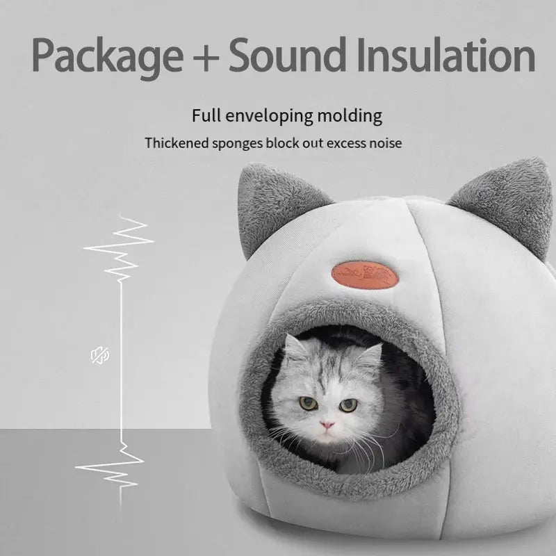 Winter Warm Cat Nest Soft Material Three Models Comfortable Mat Bottom Waterproof Pet Nest House Living Room Bedroom Deep Sleep