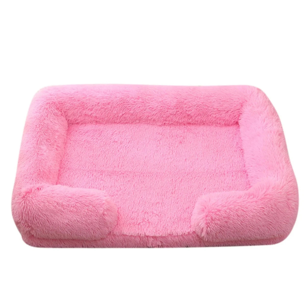 Square Dog Bed Plush Pet Bed Winter Thickened Pad House for Dogs Bed Cat Sofa for Flyffy Dogs Sleeping Bed Sofa Removable Mat PAWN-SOME PETS