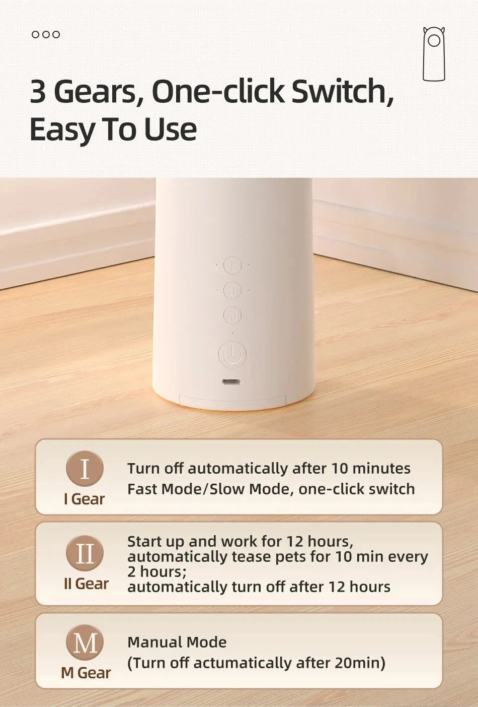 ROJECO Automatic Cat Toys Interactive Smart Teasing Pet LED Laser Indoor Cat Toy Accessories Handheld Electronic Cat Toy For Dog PAWN-SOME PETS