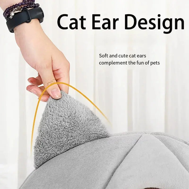 Winter Warm Cat Nest Soft Material Three Models Comfortable Mat Bottom Waterproof Pet Nest House Living Room Bedroom Deep Sleep
