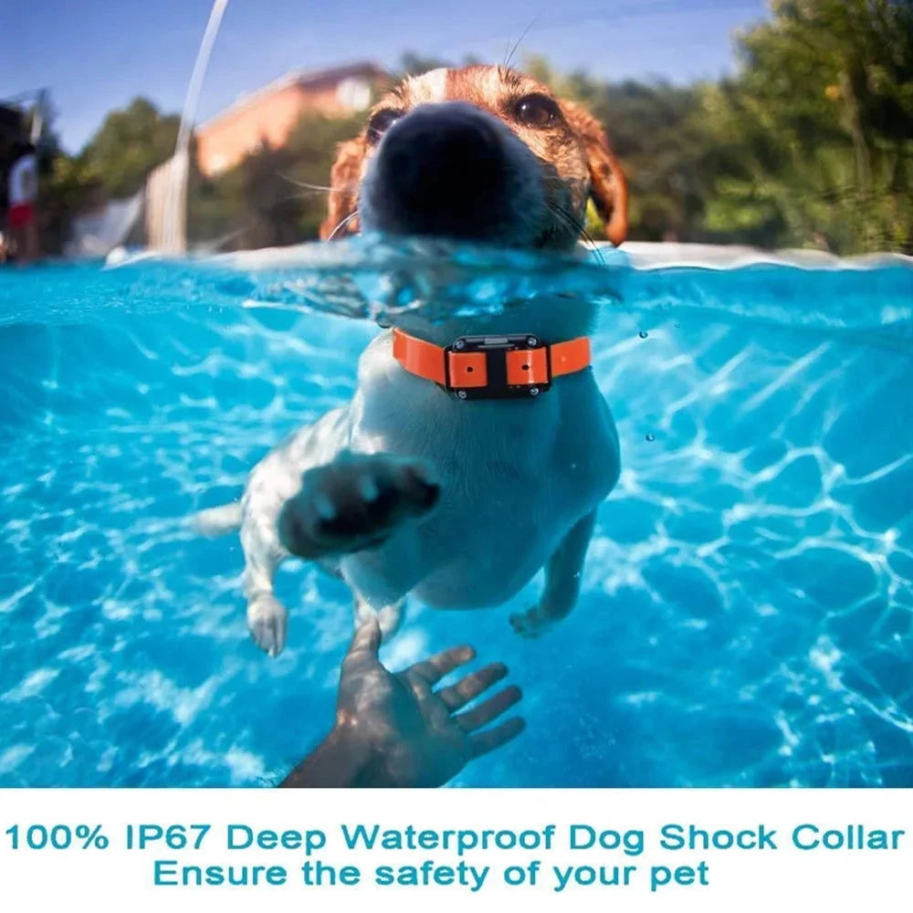 800m Digital Dog Training Collar Waterproof Rechargeable Remote Control Pet with LCD Display for All Size Shock Vibration Sound PAWN-SOME PETS