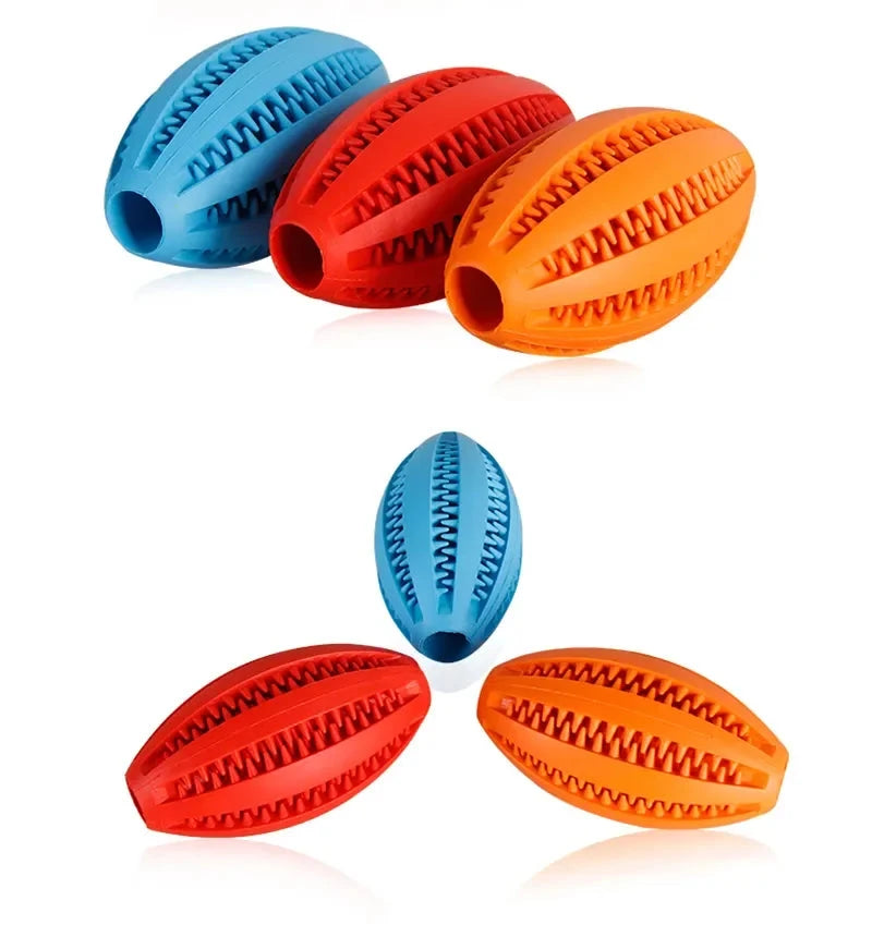 Pet Dog Chew Toys Teeth Cleaning Snack Ball Pet Dog Toy Ball Natural Rubber Super Tough Interactive Bouncy Pet Supplies PAWN-SOME PETS
