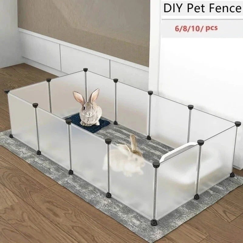 Playpen DIY Small Pet Freely Combined Foldable Dog Cage Yard Fence for Dog Cat Kitten Rabbit Guinea Pig Bunny Hedgehogs PAWN-SOME PETS