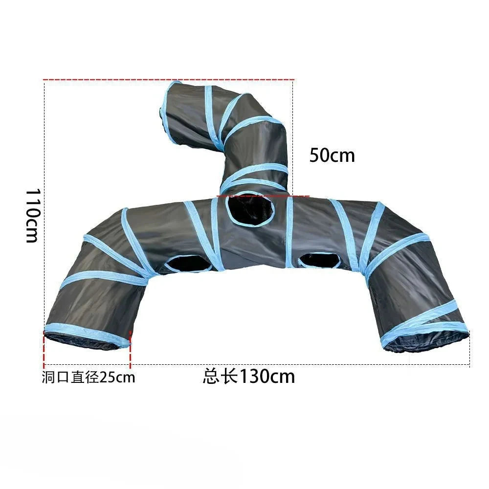 Cat Tunnel Portable Foldable Set Pet Rabbit Guinea Pig Tent Maze Channel Toy Dog Fence Pet Cage Large Space Multiple Gameplay PAW-SOME PETS