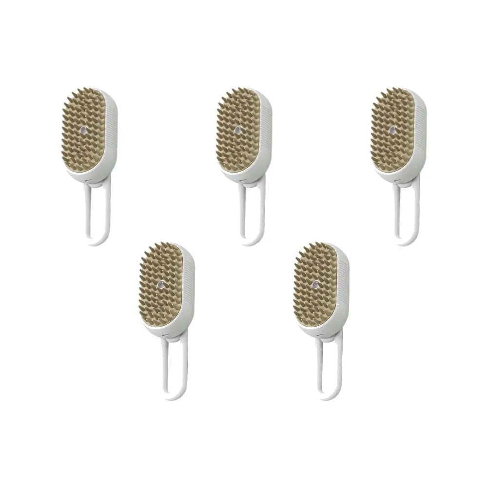 1-5pcs Cat Steam Brush USB Electric Water Spray Kitten Pet Comb Silicone Dog Bath Massage Brush with Liquid Grooming Supplies PAW-SOME PETS