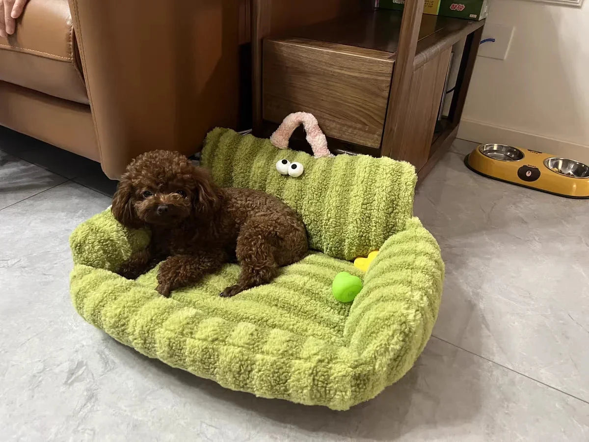Puppy special sofa kennel winter warm pet Internet celebrity cat nest small dog dog sleeping mat cushion winter bed PAWN-SOME PETS