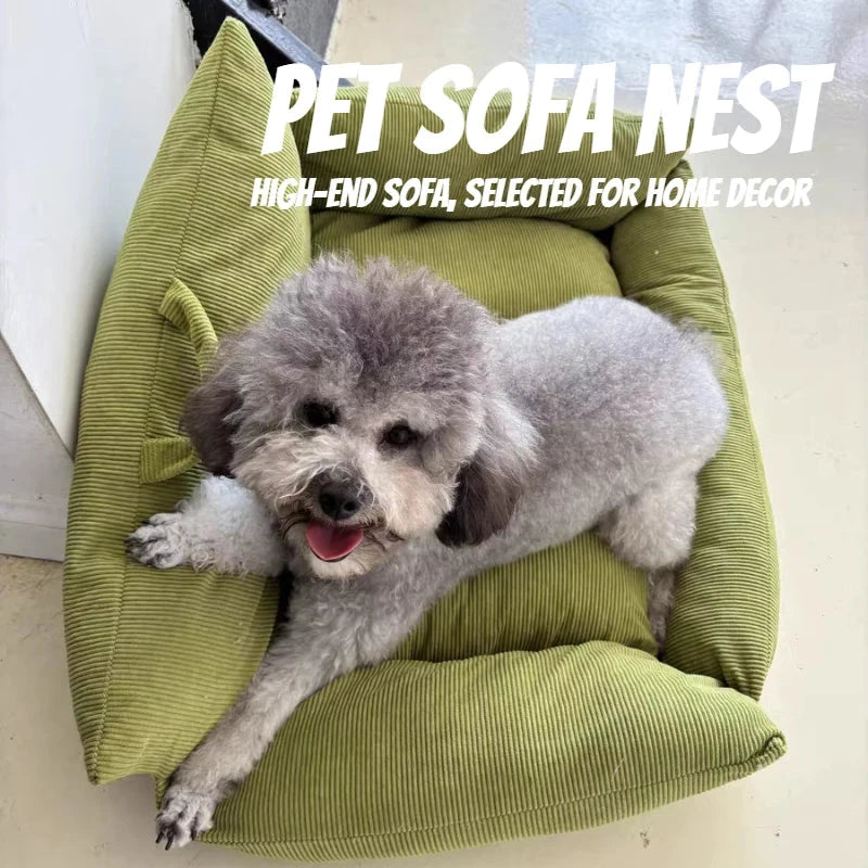 Puppy special sofa kennel winter warm pet Internet celebrity cat nest small dog dog sleeping mat cushion winter bed PAWN-SOME PETS