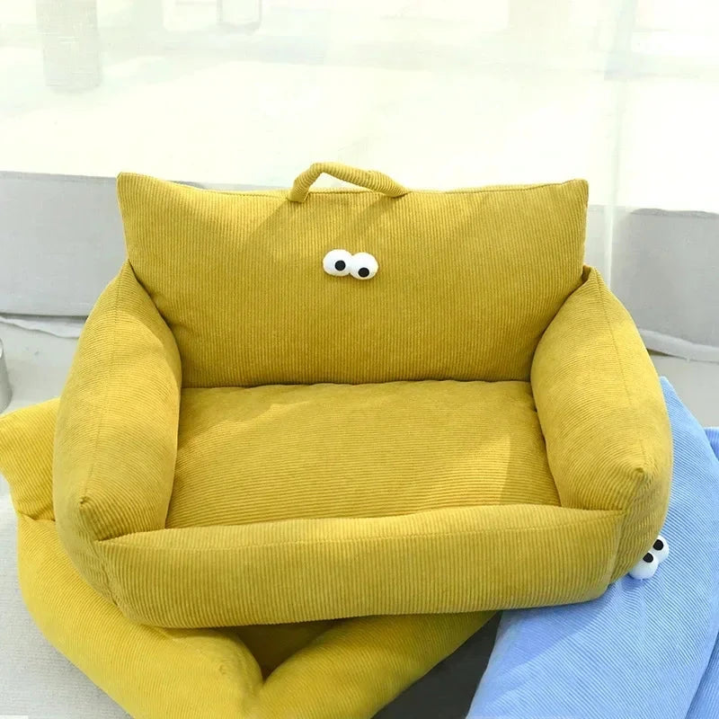 Puppy special sofa kennel winter warm pet Internet celebrity cat nest small dog dog sleeping mat cushion winter bed PAWN-SOME PETS